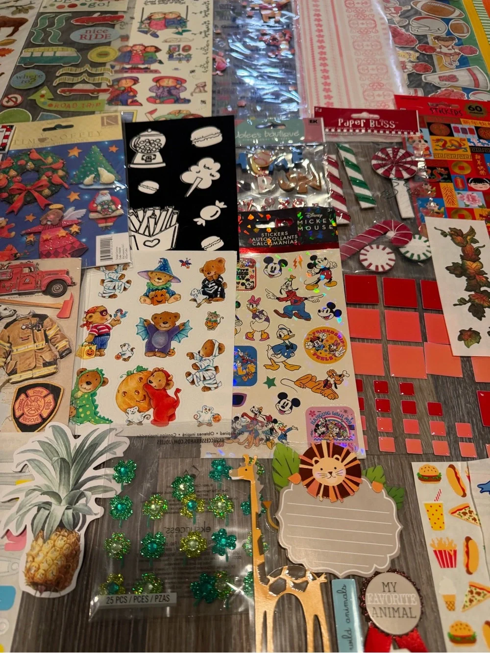 Sticker Lot #3 - Jolees Boutique, Disney, Recollections, many brands and themes